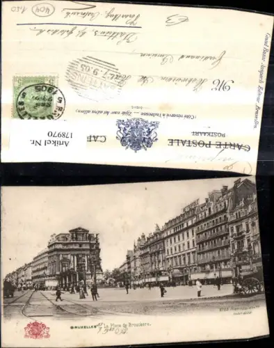 178970,Belgien Bruxelles Brüssel La Place de Brouckere