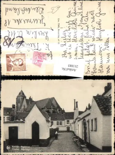 211885,Kortrijk Courtrai Begijnhof Beguinage Kirche
