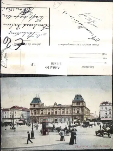 211890,Bruxelles Brüssel Gare du Nord Straßenansicht