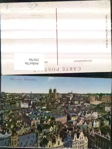 256796,Bruxelles Brüssel Panorama Totale