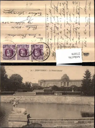 271878,Belgien Tervueren Le Palais Colonial Palast Gebäude