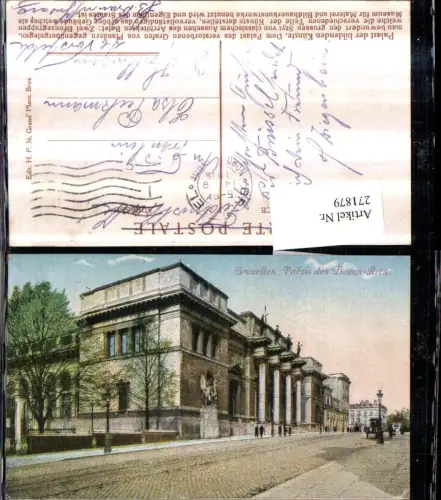 271879,Belgien Bruxelles Brüssel Palais des Beaux-Arts Gebäude Straßenansicht