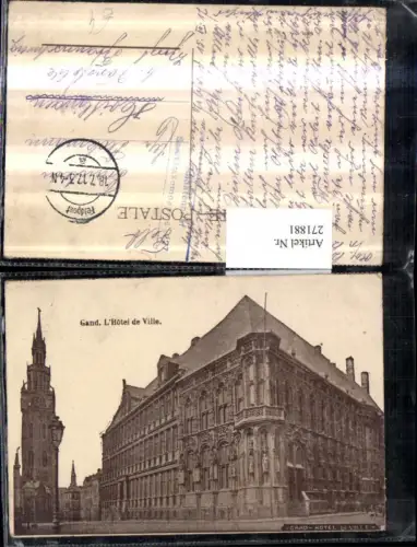 271881,Belgien Gand Hotel de Ville Rathaus Turm