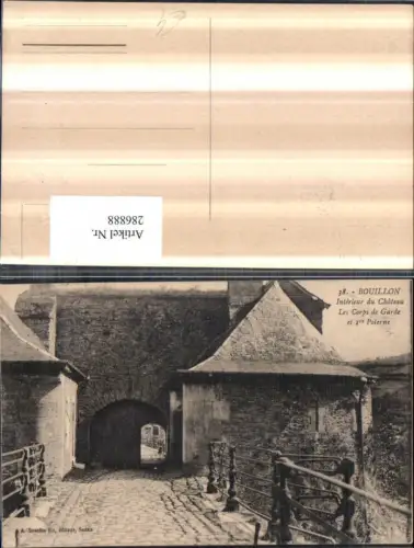 286888,Bouillon Interieur du Chateau Les Corps de Garde Schloss Burg Eingang