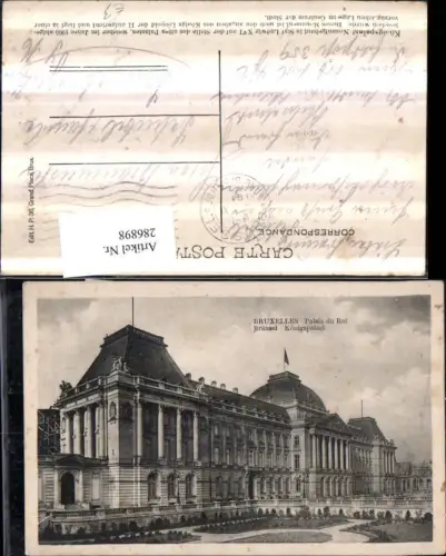 286898,Bruxelles Brüssel Palais du Roi Königspalast Gebäude