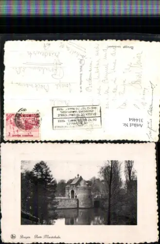 314464,Bruges Brügge Porte Marechale Tor Präge Passepartout