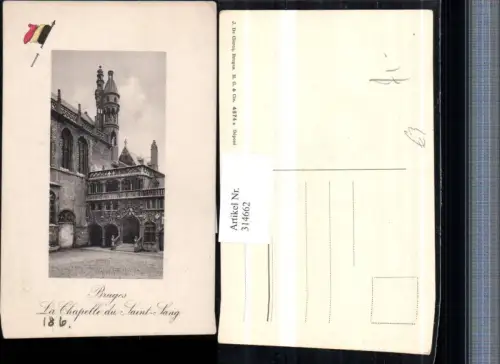 314662,Bruges Brügge La Chapelle du Saint-Sang Kirche Passepartout