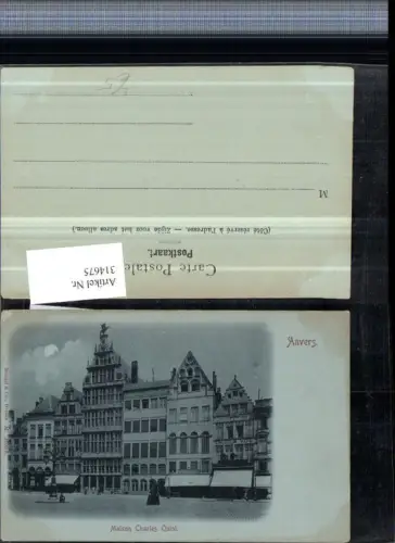 314675,Mond Litho Anvers Antwerpen Maison Charles Quint Geschäfte pub Stengel e Co 4008