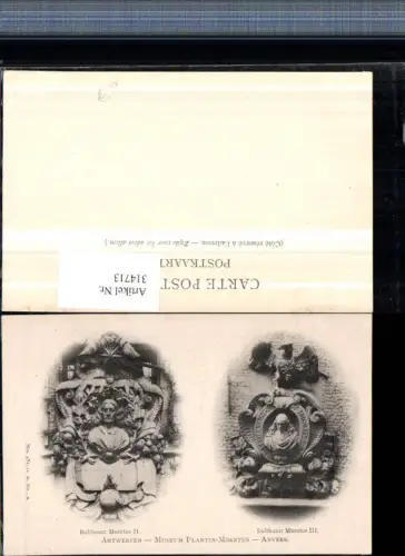 314713,Antwerpen Anvers Museum Plantin Moretus Balthasar Mehrbildkarte