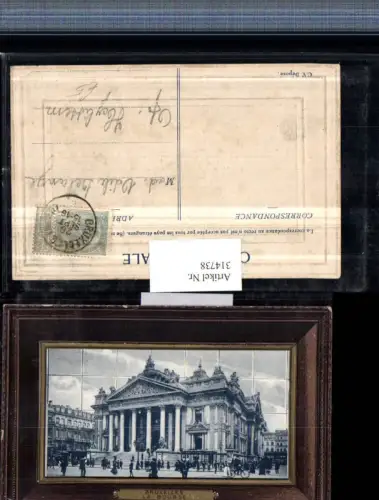 314738,Bruxelles Brüssel La Bourse Börse Präge Passepartout