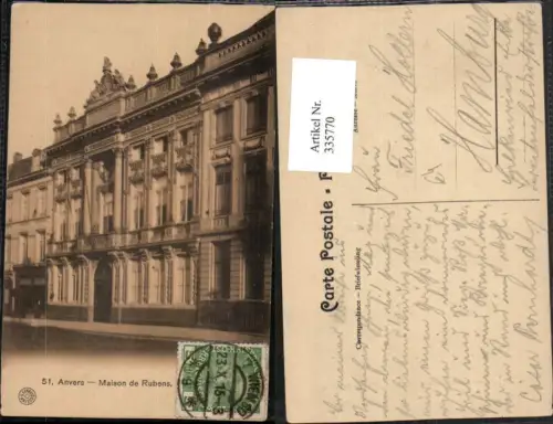 335770,Anvers Maison de Rubens