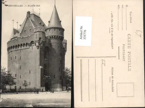 335776,Bruxelles Brüssel Porte de Hal Gebäude Turm