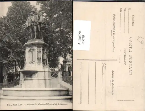 335779,Bruxelles Brüssel Statues des Comtes d'Egmont et de Hornes Denkmal