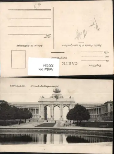 335784,Bruxelles Brüssel L'Arcade du Cinquantenaire