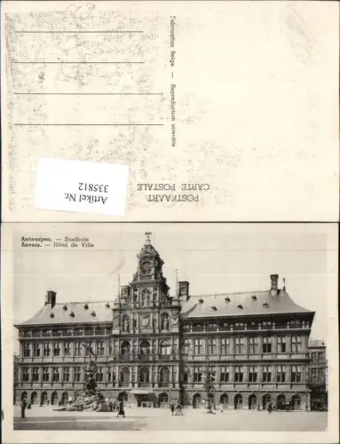 335812,Antwerpen Anvers Hotel de Ville Rathaus