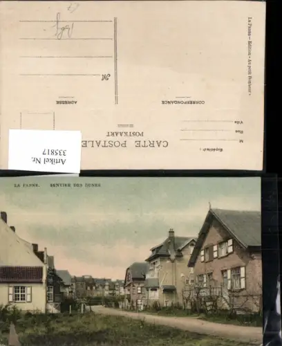335817,La Panne Sentier des Dunes Häuser