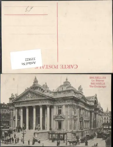 335822,Bruxelles Brüssel La Bourse Börse Gebäude