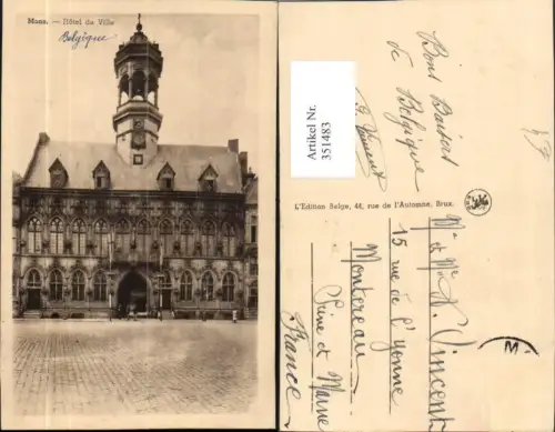 351483,Mons Hotel de Ville Rathaus