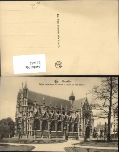 351487,Bruxelles Brüssel Eglise Notre-Dame du Sablon et Square du Petit-Sablon Kirche