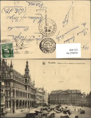 351490,Bruxelles Brüssel Maison du Roi et malsons de la Grand Place Markt
