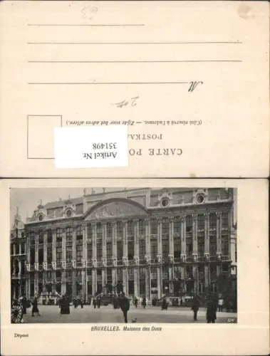 351498,Bruxelles Brüssel Maisons des Ducs Gebäude