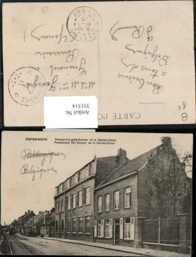 351514,Poperinghe Pensionnat des Dames de la Sainte-Union Straßenasicht