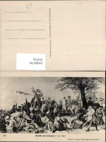 351516,Bataille de Fontenoy Schlacht Kampf 1745