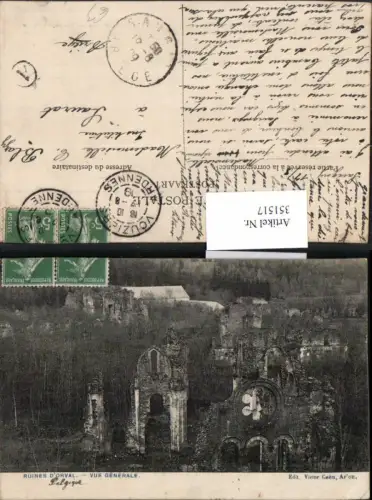 351517,Ruines d'Orval Vue Generale Kloster Ruine