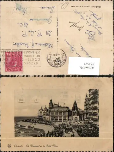 351527,Ostende Le Kursaal et le Petit Nice Küste Präge Passepartout