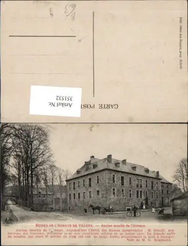 351532,Ruines de l'Abbaye de Villers Gebäude Kutsche