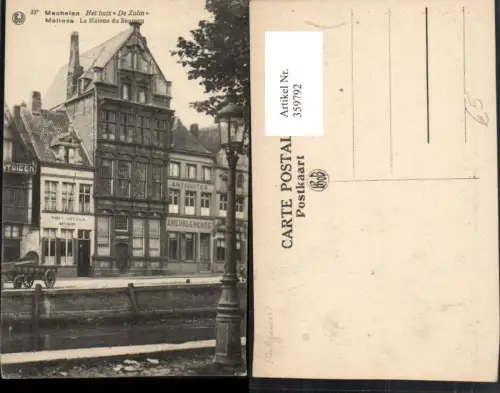 359792,Belgium Mechelen Malines La Maison du Saumon Haus