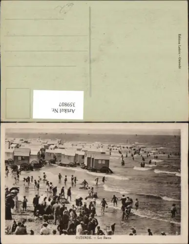 359807,Belgium Ostende Les Bains Strand Strandleben