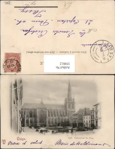 359812,Belgium Liege Cathedrale St. Paul Kirche