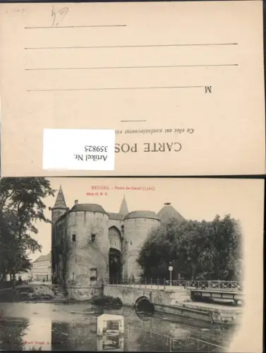359825,Belgium Bruges Brügge Porte de Gand Tor
