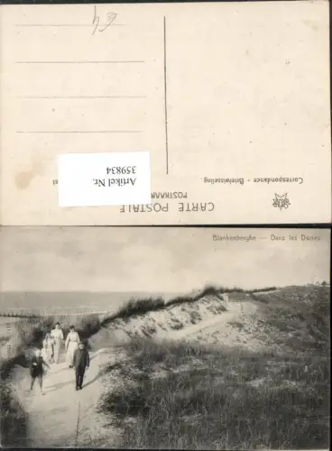 359834,Belgium Blankenberghe Dans les Dunes Düne