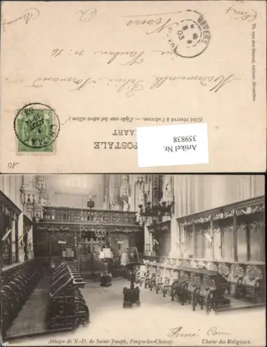 359838,Belgium Forges-lez-chimay Abbaye Notre-Dame Saint-Joseph Choeur des Religieux Chor
