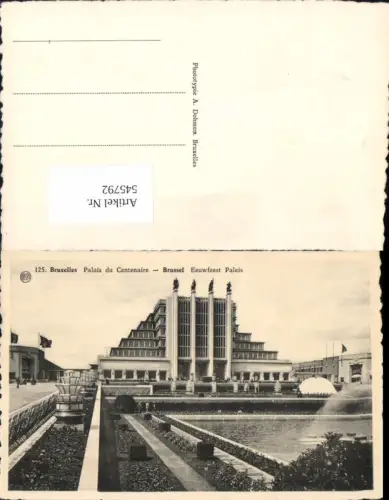 545792,Belgium Brüssel Bruxelles Palais de Centenaire