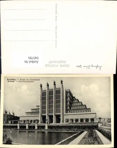 545795,Belgium Brüssel Bruxelles Palais du Centenaire