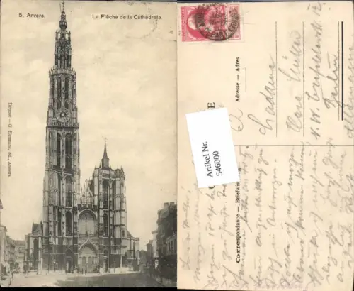 546000,Belgium Anvers Antwerpen Kathedrale