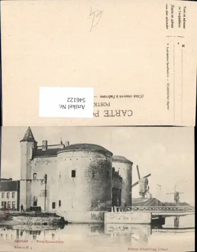 546122,Belgium Bruges Porte sainte Croix Windmühle