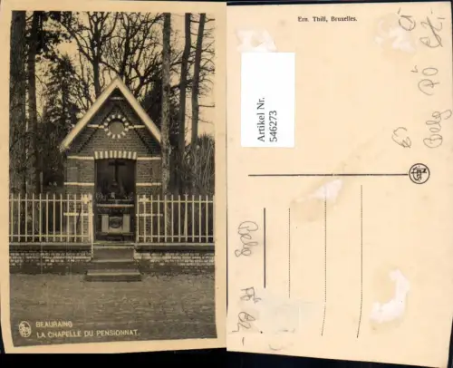 546273,Belgium Beauraing La Chapelle du Pensionnat