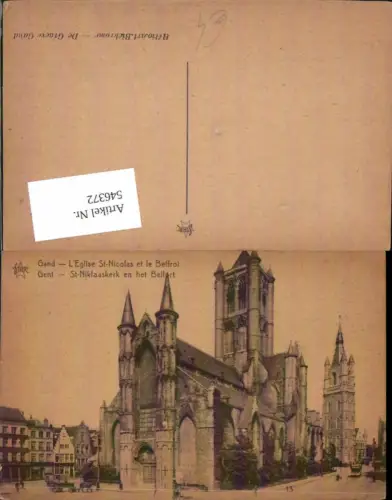 546372,Belgium Gent Gand St. Nicolas Kirke Kirche