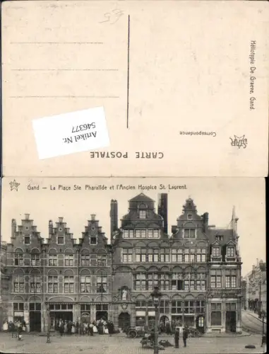 546377,Belgium Gent Gand La Place Ste Pharailde St Laurent