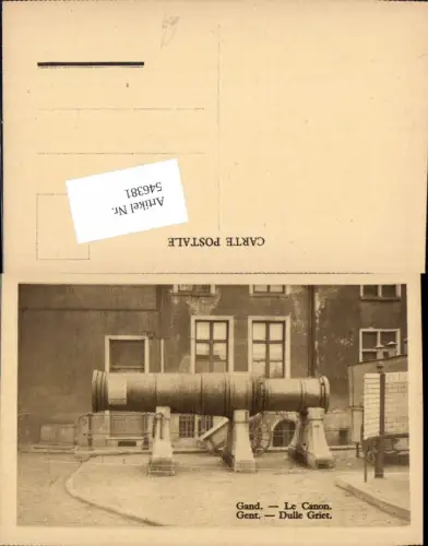 546381,Belgium Gent Gand Kanone Canon Dulle Griet Mörser WW1