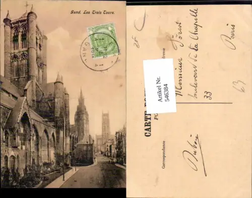 546384,Belgium Gent Gand Les trois Tours