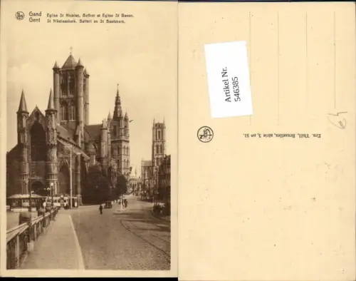 546385,Belgium Gent Gand St. Nicolas Kirche