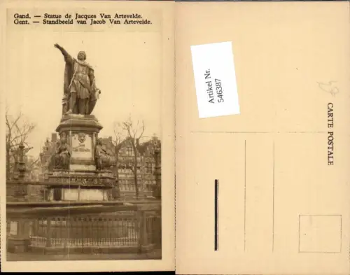 546387,Belgium Gent Gand Stazue Jaques van Artevelde