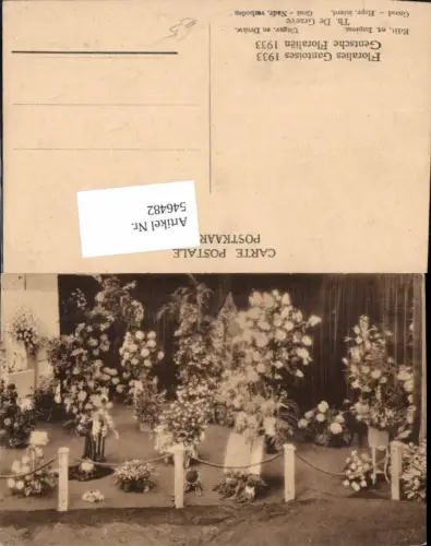 546482,Belgium Gent Gand Floralies Gantoises 1933 Ausstellung Blumen