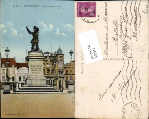 550311,Belgium Dunkerque Statue de Jean Bart