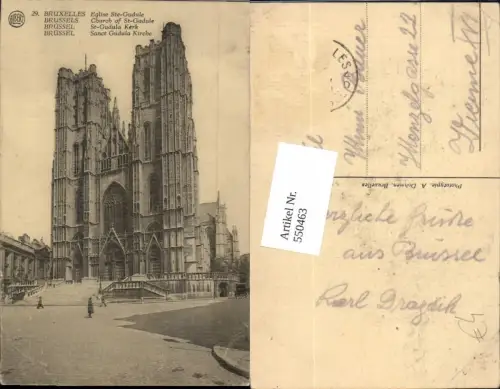 550463,Belgium Brüssel Bruxelles Kirche St. Gudula